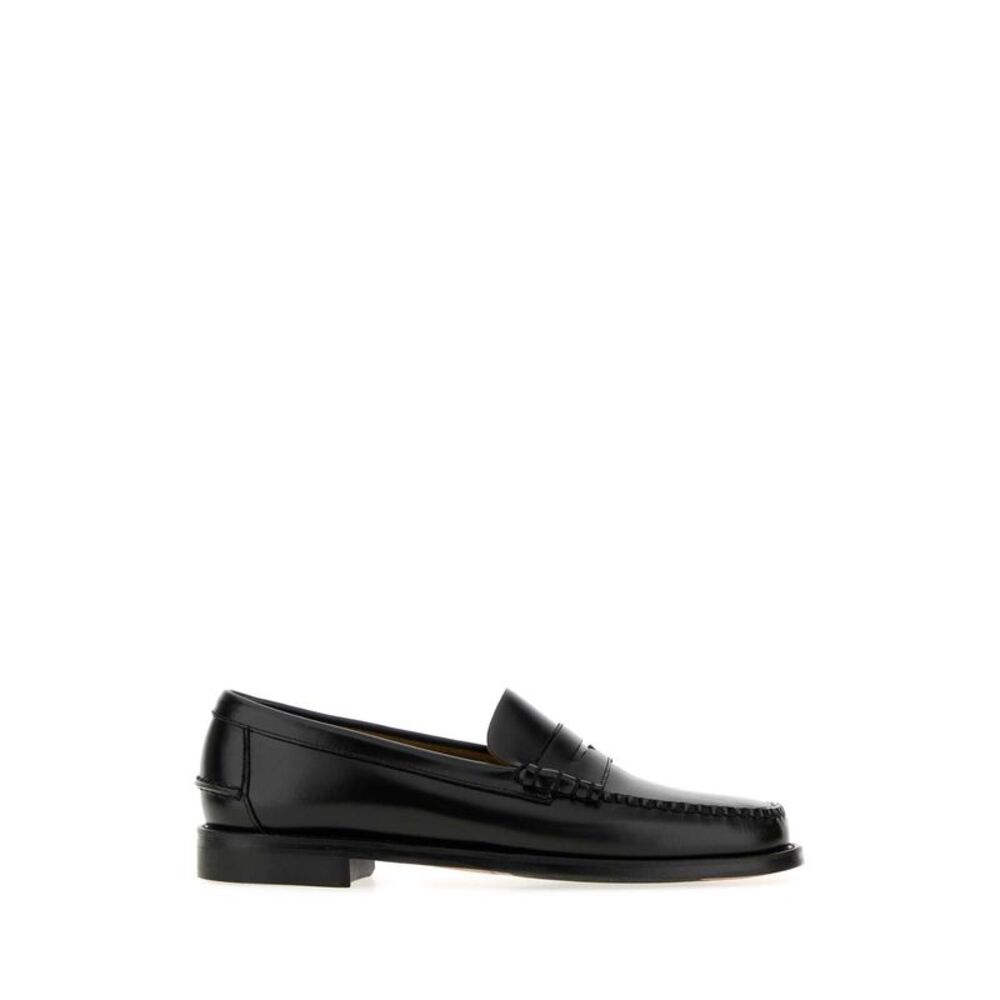 Sebago Men Black Leather Dan Loafers